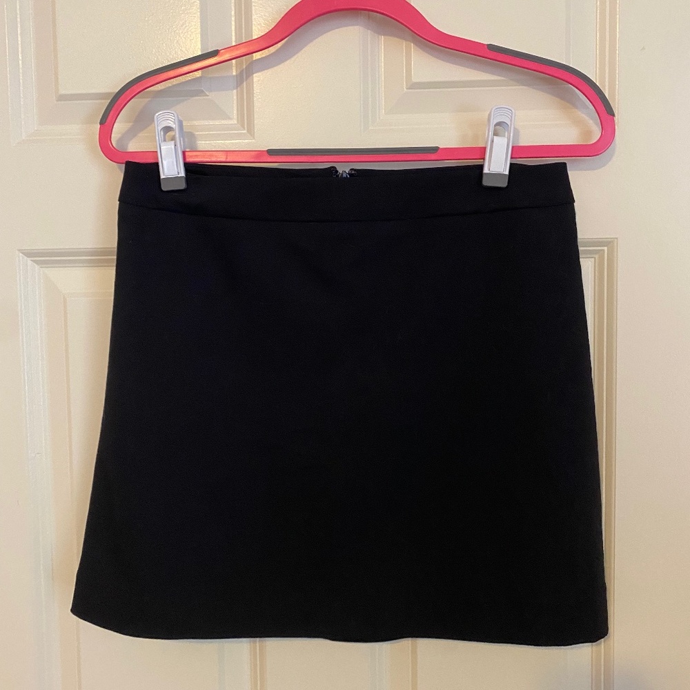Express Black A-Line Mini Skirt